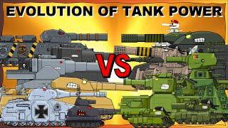 Evolution of Tank Power Cartoons about tanks