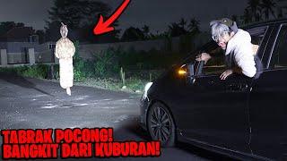 SERAM BANGET KITA TABRAK POCONG YANG BANGKIT DARI KUBURAN KELIATAN JELAS