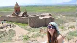 Гора Арарат и монастырь Хор Вирап в Армении.