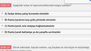 İLKYARDIM SINAV SORULARI #1