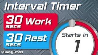 30 sec work 30 sec rest Interval Timer 3030 interval timer up to 60 reps