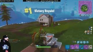 Keemstar is Sw*tted during FORTNITE WIN