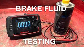 Checking brake fluid with a multimeter