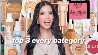 Top 3 favorites in EVERY makeup category DrugstoreAffordable Makeup Edition