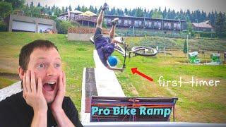 Noob Tries a Bike Ramp Built for Professionals