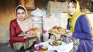 How people live in Afghanistan village  Kabuli paluo  Afghanistan village life