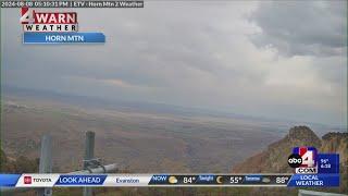 Haze and smoke Thursday afternoon with thunderstorms across southern Utah