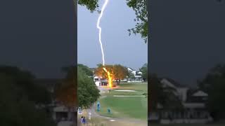 A lightning strike for the ages at the 2019 U.S. Womens Open ️️ #Shorts