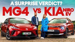 Affordable electric car shootout Is the MG4 or the Kia Niro EV the one to choose?  Electrifying