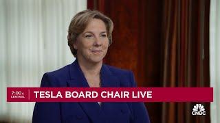 Tesla board chair Robyn Denholm on Elon Musk pay package Its really about fairness to our CEO