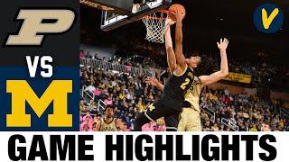 #1 Purdue vs Michigan  2023 College Basketball Highlights