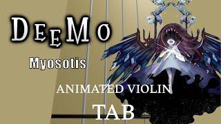 Myosotis from Deemo OST - Animated Violin Tab