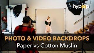 Photography and Video Backdrops - Difference Between Cotton & Paper Backgrounds