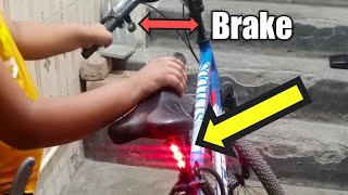 how to Make Bicycle brake light at home  easy 