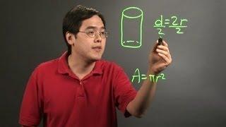 How to Find the Cross-Sectional Area of a Cylinder Given the Diameter  Math Instruction