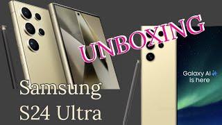 Quick unboxing Samsung Galaxy S24 ULTRA 512gb Yellow Titanium