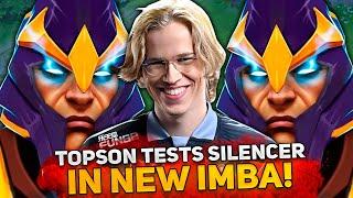 TOPSON tests SILENCER in NEW IMBA for HIGH MMR DOTA 2