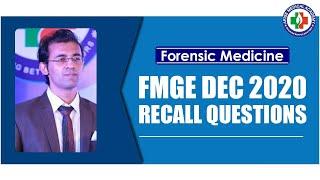 FMGE Dec 4   Forensic Medicine Recall Questions  Arise Medical Academy