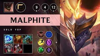 Malphite Top vs Warwick Godlike - EUW Grandmaster Patch 14.17