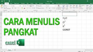 Cara Membuat Pangkat di Microsoft Excel