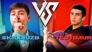 TEOTIMUR VS SKILL1UZB  TIMUR SKILLUZBNI QIYNADIQONLI JANG #tdm #evilboypubgm