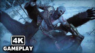 God of War Ragnarok PC - Kratos vs Bear Epic Boss Fight 4K 60FPS