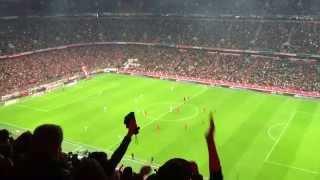 Bayern Munich vs Wolfsburg 22 September 2015- 1st and 2nd goal stadium celebration