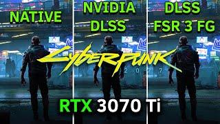 Cyberpunk 2077 FSR 3 Frame Generation Mod + DLSS - RTX 3070 Ti