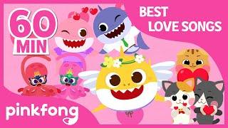 Valentine Sharks and more  +Compilation  Best Love Songs  Pinkfong Songs for Children