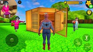 Play as Spider Man in This Scary Teacher 3D Troll Miss T 