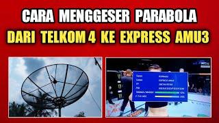 CARA TRACKING SATELIT EXPRESS AMU3  POSISI DARI TELKOM 4