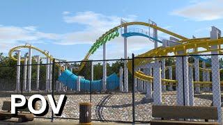 Tropical Storm POV  Vekoma Family Thrill Suspended Coaster  No Limits 2  60fps  2D
