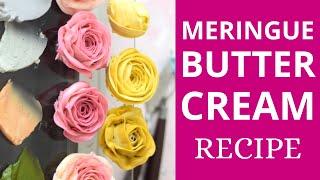 Meringue buttercream recipe for beautiful flowers  Malinovka