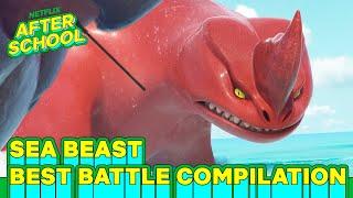 BEST Battles & Action Moments in The Sea Beast  Netflix After School