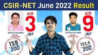 CSIR NET June 2022 Results  CSIR NET June 2022 Chemical Science Result of MadChem Classes