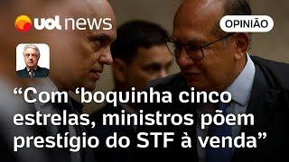 Ministros colocam prestígio do STF à venda ao irem à boquinha 5 estrelas critica Maierovitch