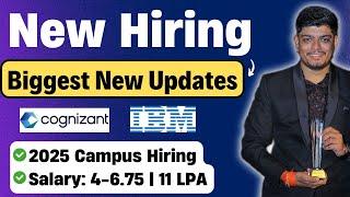 IBM Cognizant Campus Hiring  Salary 4-6.75  12.25 LPA Exam in September 2024 Free Prep