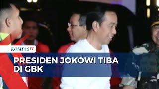 Momen Kedatangan Presiden Jokowi di GBK Disambut Langsung Menpora dan Menteri BUMN