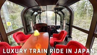 Riding on Japans scenic Echigo Tokimeki Resort Premium train｜Seafood Dessert Ocean View 4K