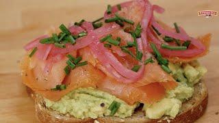Avocado Toast w. Smoked Salmon Recipe  Quick & Easy 5-Minute Meal  POPSUGAR Food