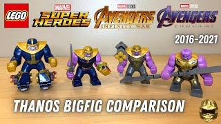 LEGO Marvel Avengers Thanos Bigfig Comparison Comic vs. MCU Infinity War & Endgame Figures