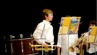 Connor Playing Trumpet