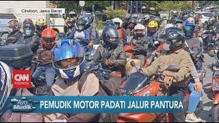 Pemudik Motor Padati Jalur Pantura