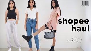 BEST AFFORDABLE SHOPEE HAUL Basic Clothing jeans bags loungewear