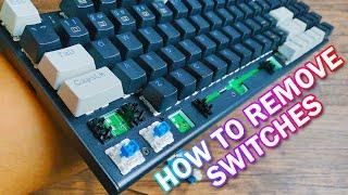 Quick and Easy Way to Remove Switches How to Remove Switches  E-YOOSO Z-19 Mechanical Keyboard