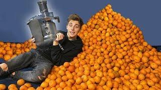 HOW MUCH JUICE IS THERE IN 1000 TANGERINES ?