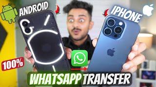 How to Transfer WhatsApp from Android to iPhone 15 Without Factory Reset