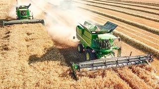 Gerstenernte 2023 mit John Deere S785i S685i Barley Harvest