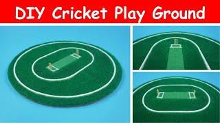 How to Make Cricket Play Ground  DIY Cricket Play Ground for ICC