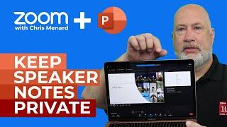 Zoom - View Speaker Notes When Presenting PowerPoint  Presenter View
